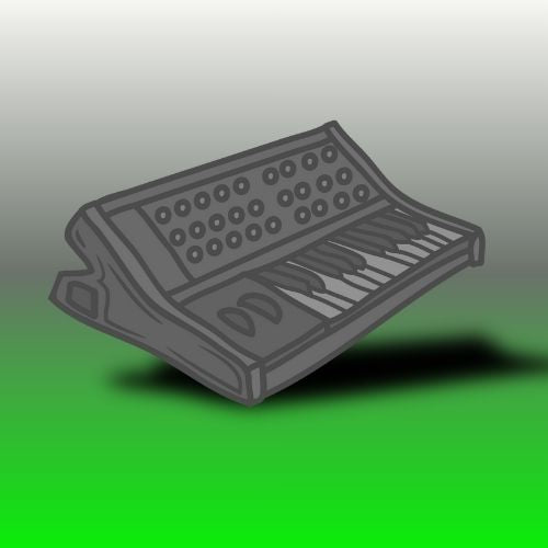 A synthesizer keyboard from the 80s Technium Foundry