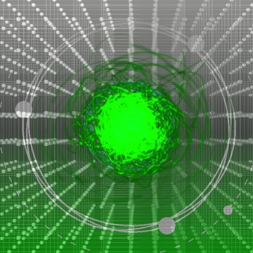 An atom in two states until observed Technium Foundry