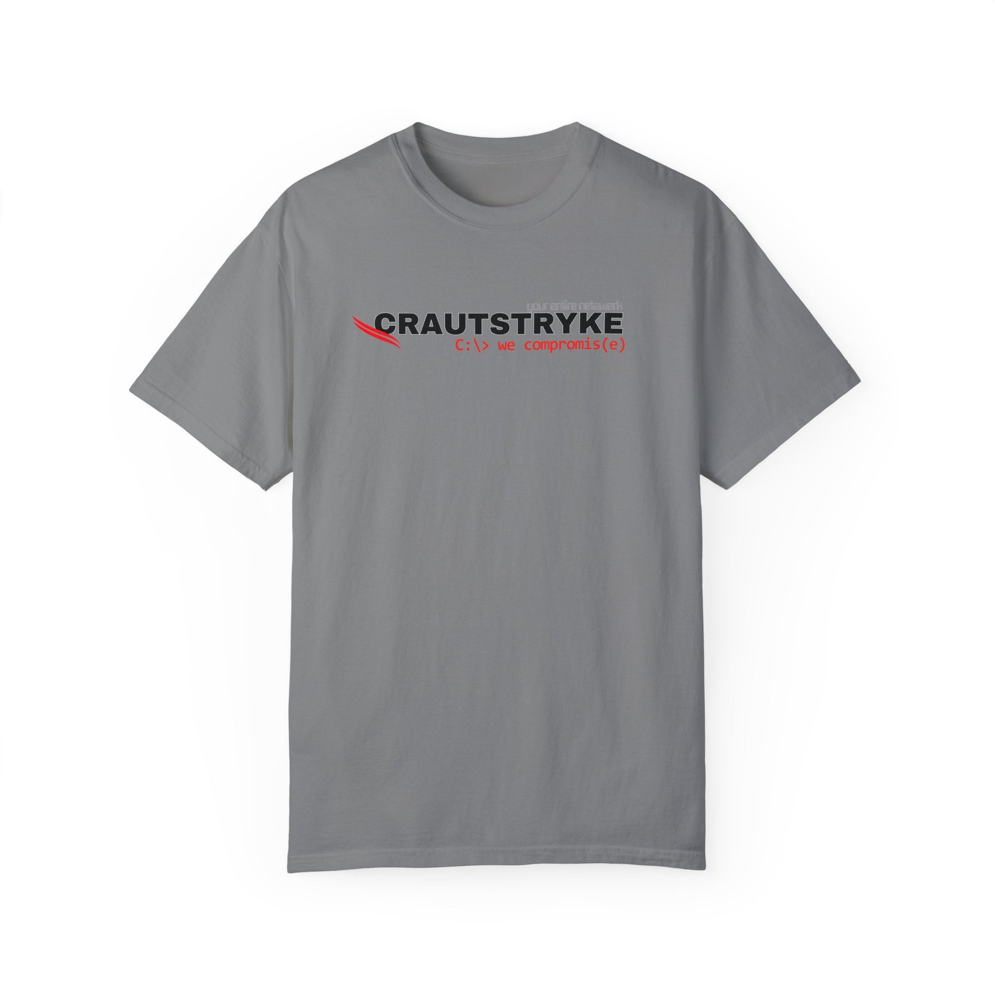 Unisex Garment-Dyed Crautstryke Compromise T-shirt Apparel & Accessories Technium Foundry