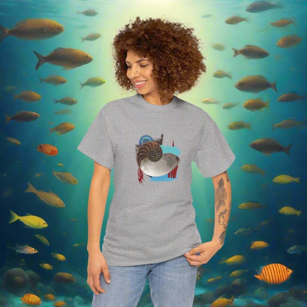 Unisex Heavy Cotton Nautilus Tee Technium Foundry