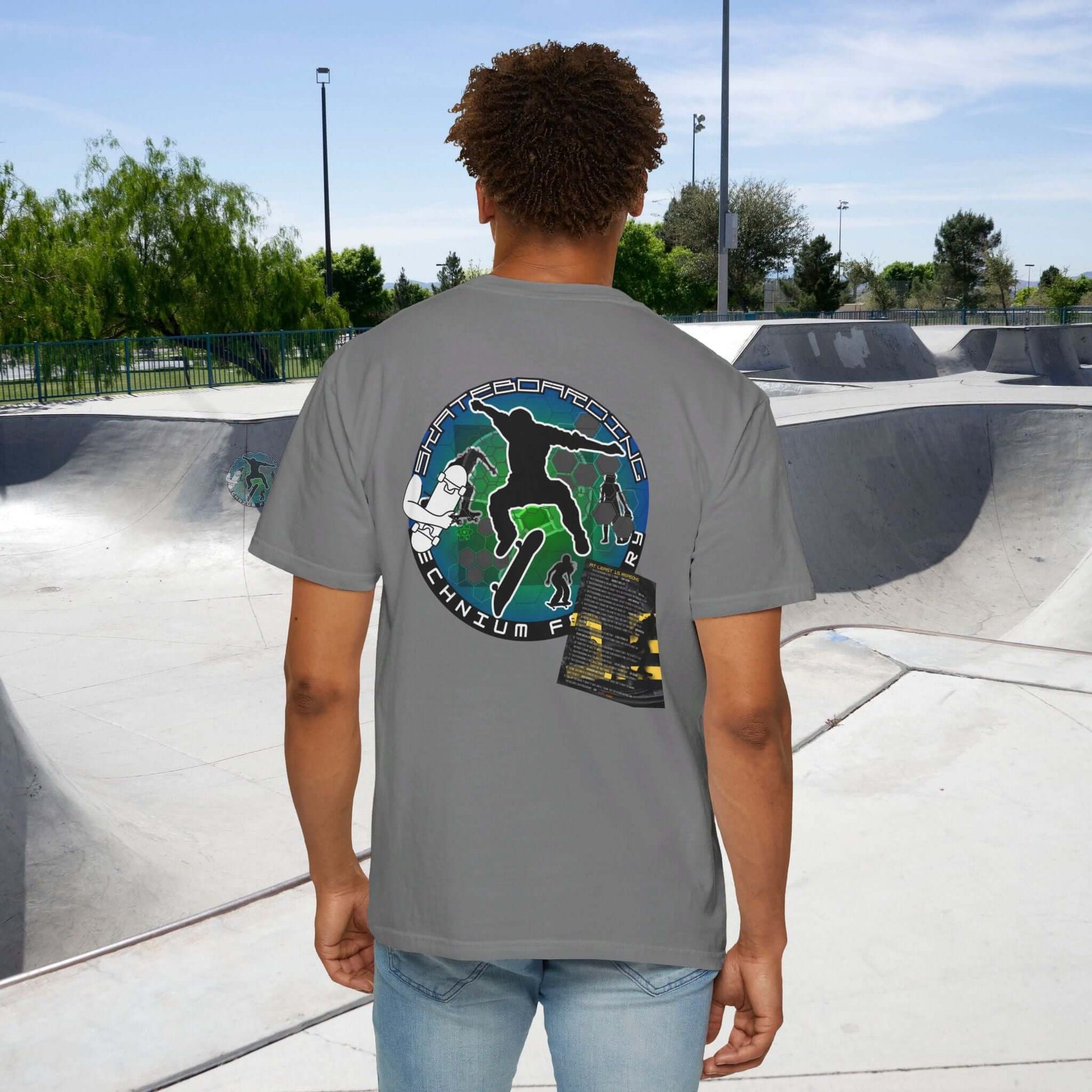 Unisex Garment-Dyed Skateboarding Wisdom T-shirt Product vendor Unisex Garment-Dyed Skateboarding Wisdom T-shirt