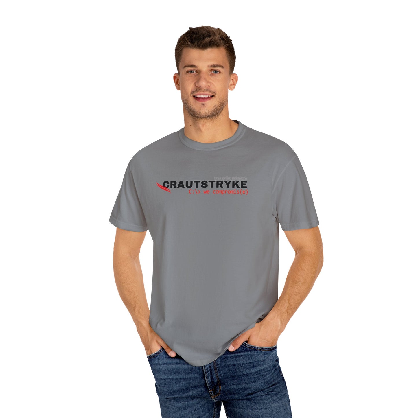 Unisex Garment-Dyed Crautstryke Compromise T-shirt Apparel & Accessories Technium Foundry