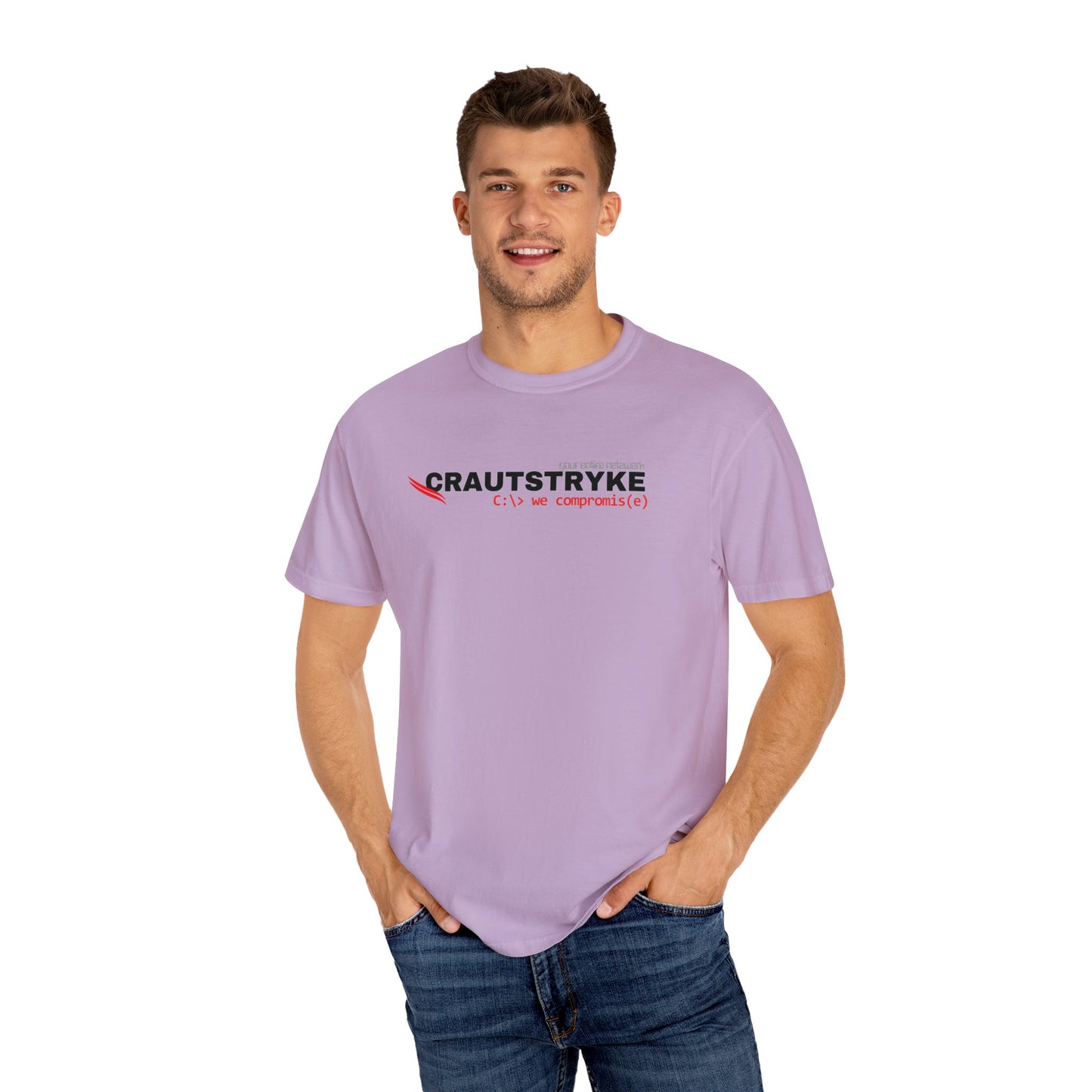 Unisex Garment-Dyed Crautstryke Compromise T-shirt Apparel & Accessories Technium Foundry