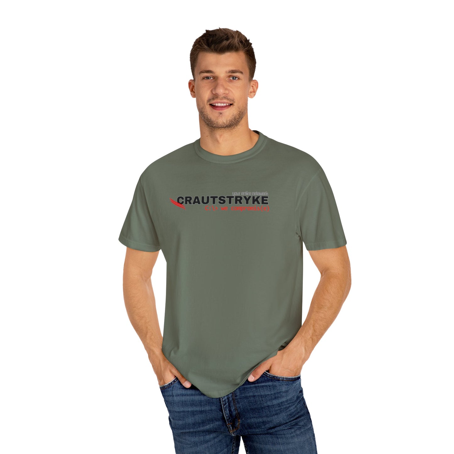 Unisex Garment-Dyed Crautstryke Compromise T-shirt Apparel & Accessories Technium Foundry