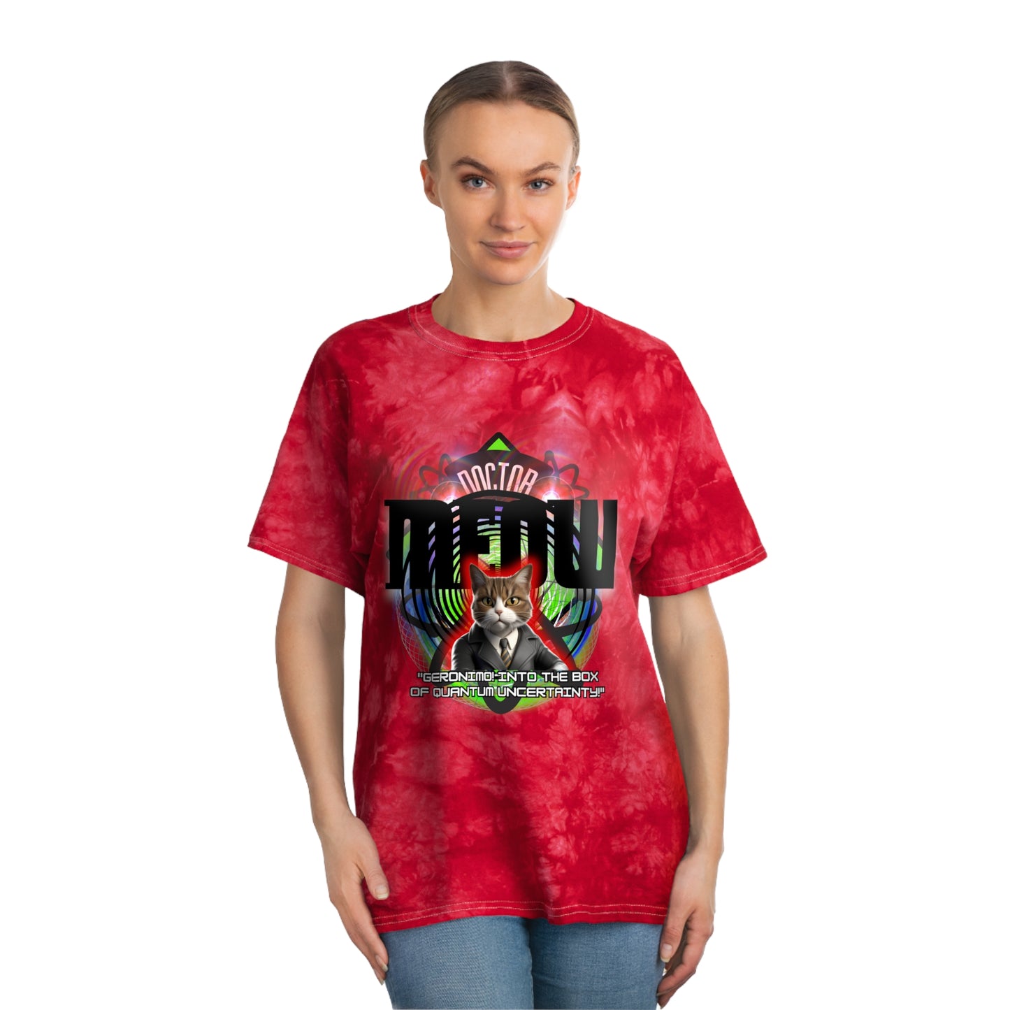 Tie-Dye Tee, Doctor Meow Crystal Product vendor Tie-Dye Tee, Doctor Meow Crystal