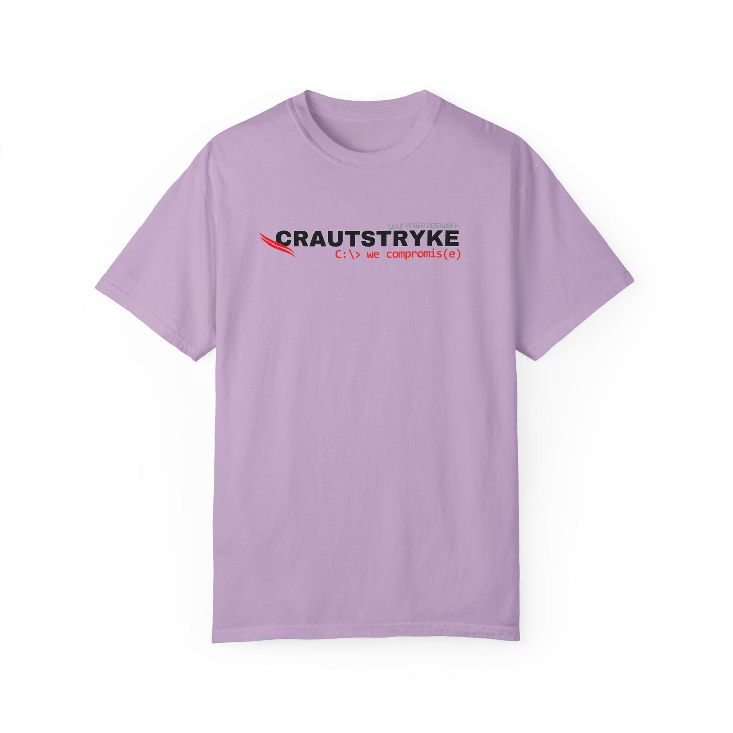 Unisex Garment-Dyed Crautstryke Compromise T-shirt Apparel & Accessories Technium Foundry