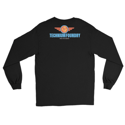 Kona Agent Orange Long Sleeve Skate Event Shirt| Vintage Skate History Color: Black T-Shirt Size: S Apparel & Accessories Technium Foundry