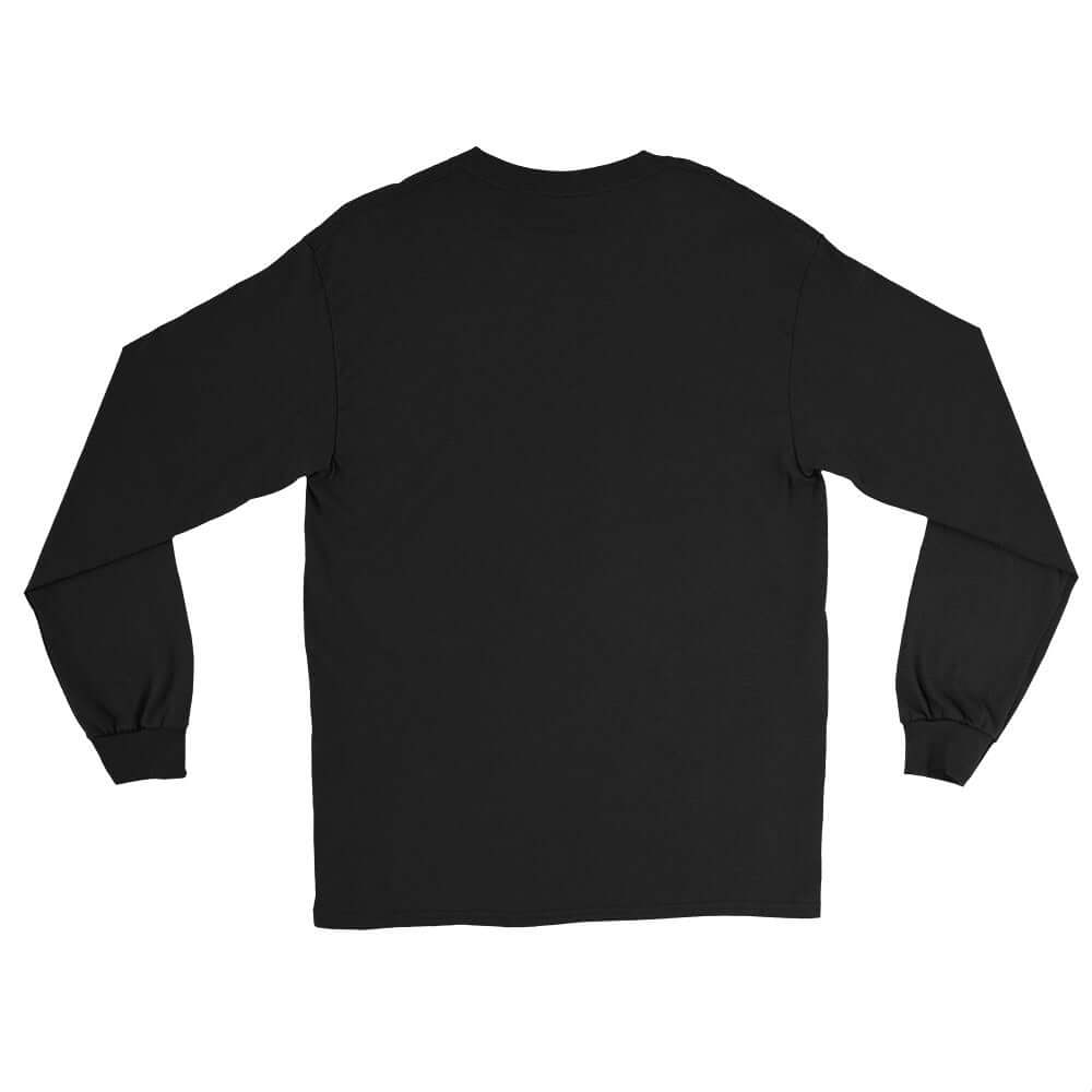 Back view of classic car long sleeve tee in black, part of Science & Tech Apparel Collection by Technium Foundry.