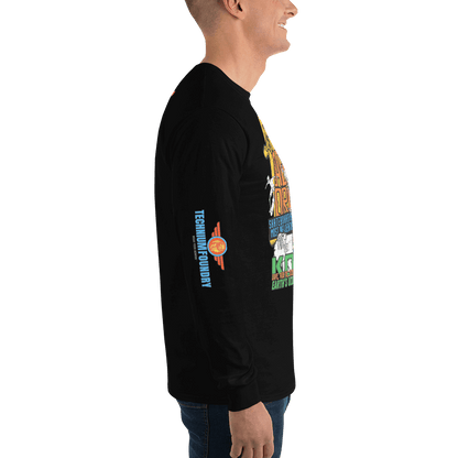 Kona Agent Orange Long Sleeve Skate Event Shirt| Vintage Skate History Color: Black T-Shirt Size: S Apparel & Accessories Technium Foundry