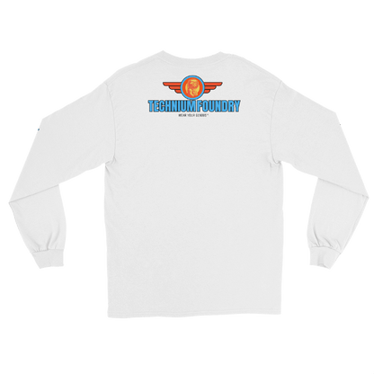 Kona Agent Orange Long Sleeve Skate Event Shirt| Vintage Skate History Color: Black T-Shirt Size: S Apparel & Accessories Technium Foundry