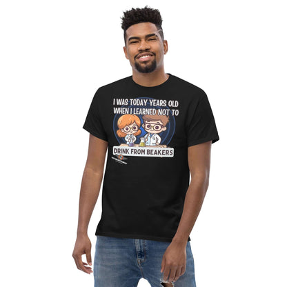 "I Was Today Years Old" Laboratory Safety T-Shirt | Warning Color: Black T-Shirt Size: S Apparel & Accessories Technium Foundry