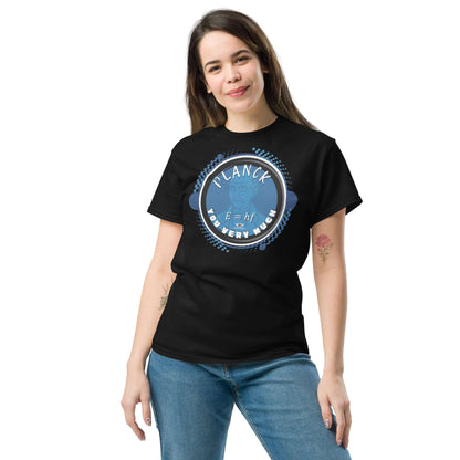 Planck You Very Much - Quantum Physics Gratitude T-Shirt | E=hf Energy Formula Humor Color: Black T-Shirt Size: S Apparel & Accessories Technium Foundry