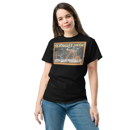 Geologist Mode: Rock-Solid Personality T-Shirt | Earth Humor Color: Black T-Shirt Size: S Apparel & Accessories Technium Foundry