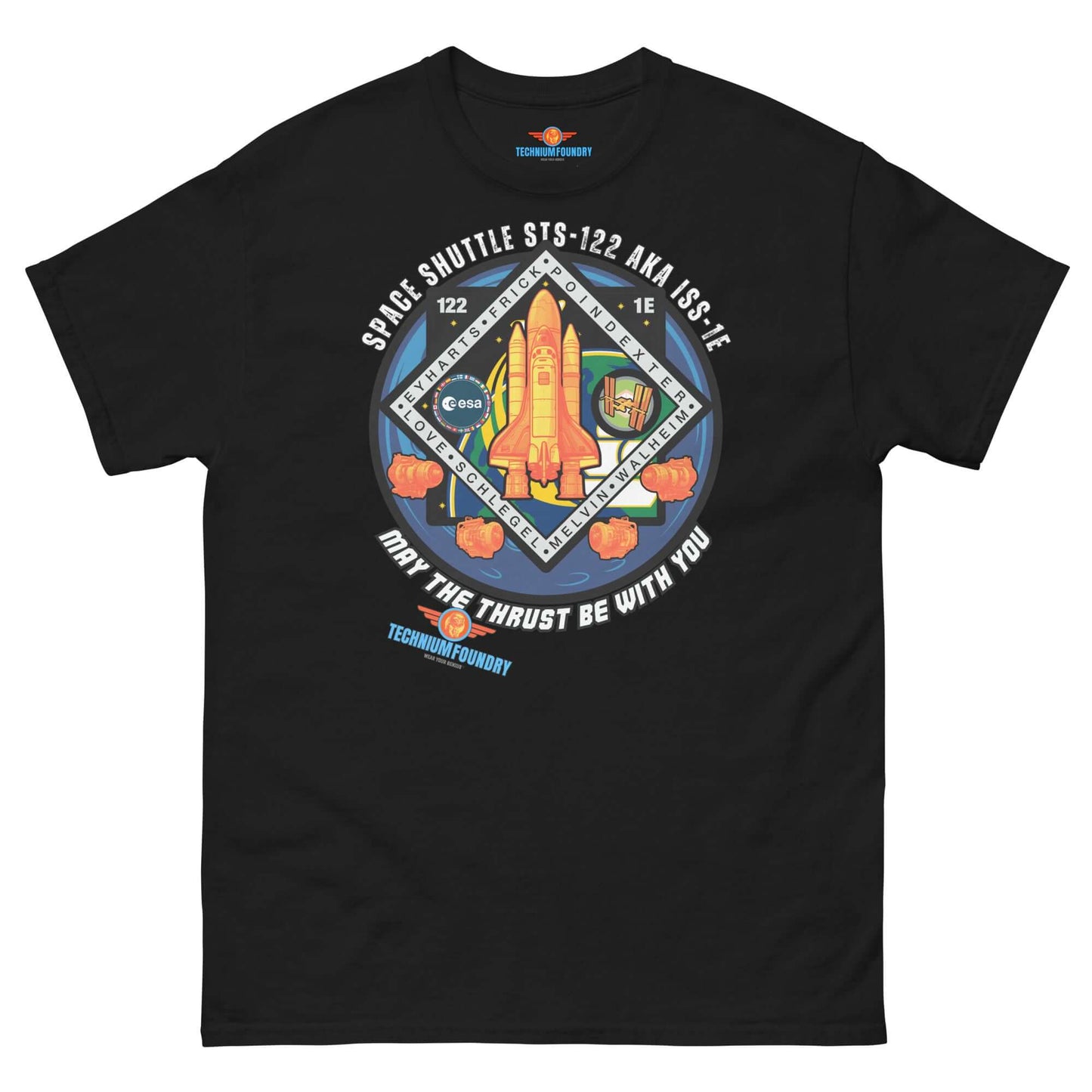 "May The Thrust Be With You Space Shuttle Tee from Science & Tech Apparel | Technium Foundry"