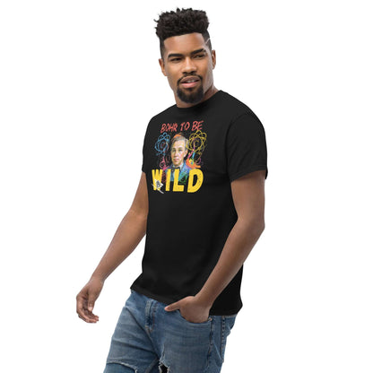 Bohr to Be Wild - Scientific Rock & Roll Fusion Art T-Shirt | Quantum Physics Portrait Color: Black T-Shirt Size: S Apparel & Accessories Technium Foundry