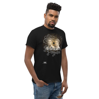 Particle and Prejudice Literature & Physics Fusion T-Shirt | Classic Romance Meets Quantum Science Color: Black T-Shirt Size: S Apparel & Accessories Technium Foundry