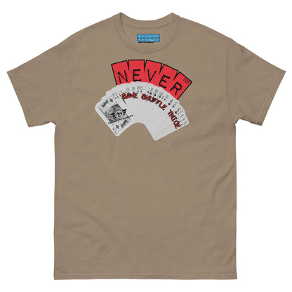 Never Same Shuffle Twice Probability T-Shirt | Statistics Color: Brown Savana T-Shirt Size: S Apparel & Accessories Technium Foundry