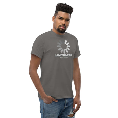 I Am Thinking About Biology Loading Screen T-Shirt | Science Process Humor Color: Red T-Shirt Size: S Apparel & Accessories Technium Foundry