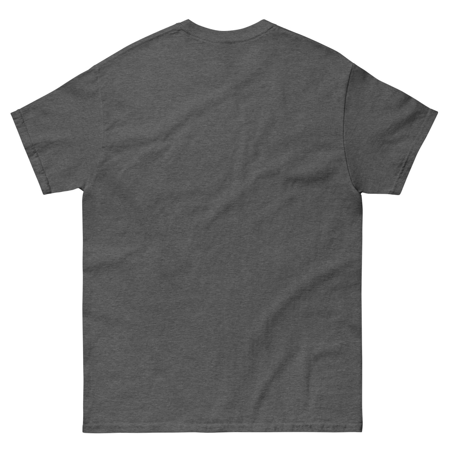 Back view of plain dark gray T-shirt from Technium Foundry.