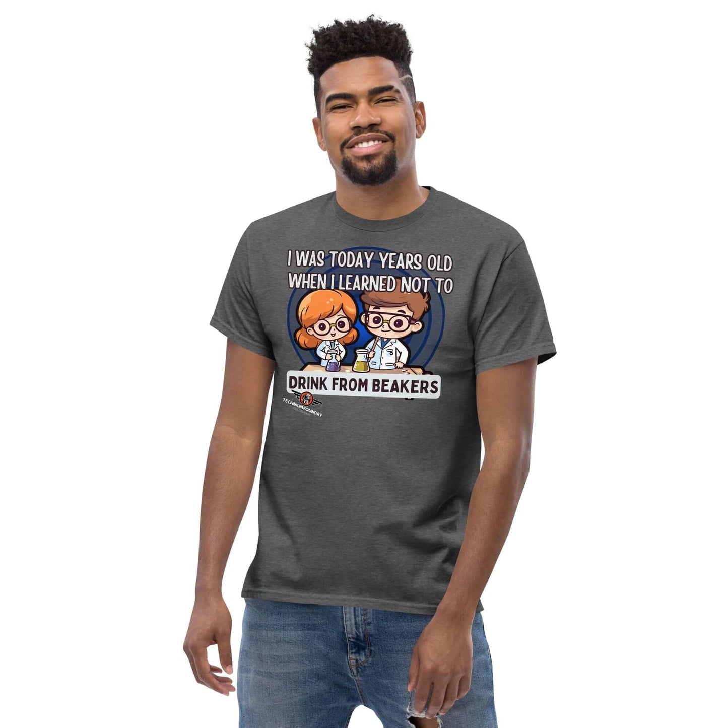 "I Was Today Years Old" Laboratory Safety T-Shirt | Warning Color: Black T-Shirt Size: S Apparel & Accessories Technium Foundry