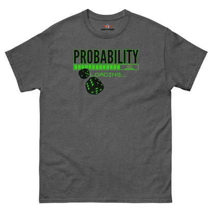 Unisex classic Probability Loading tee Color: Dark Heather T-Shirt Size: S Apparel & Accessories Technium Foundry