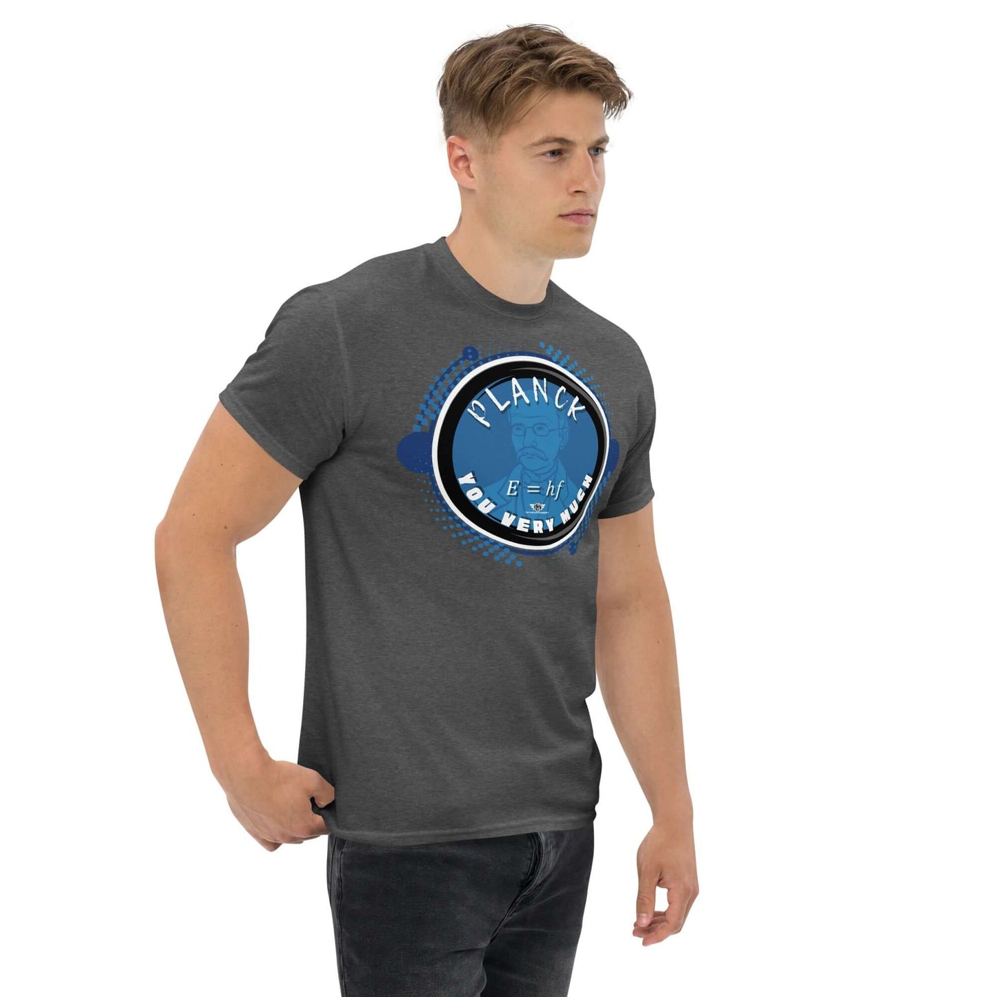 Planck You Very Much - Quantum Physics Gratitude T-Shirt | E=hf Energy Formula Humor Color: Black T-Shirt Size: S Apparel & Accessories Technium Foundry