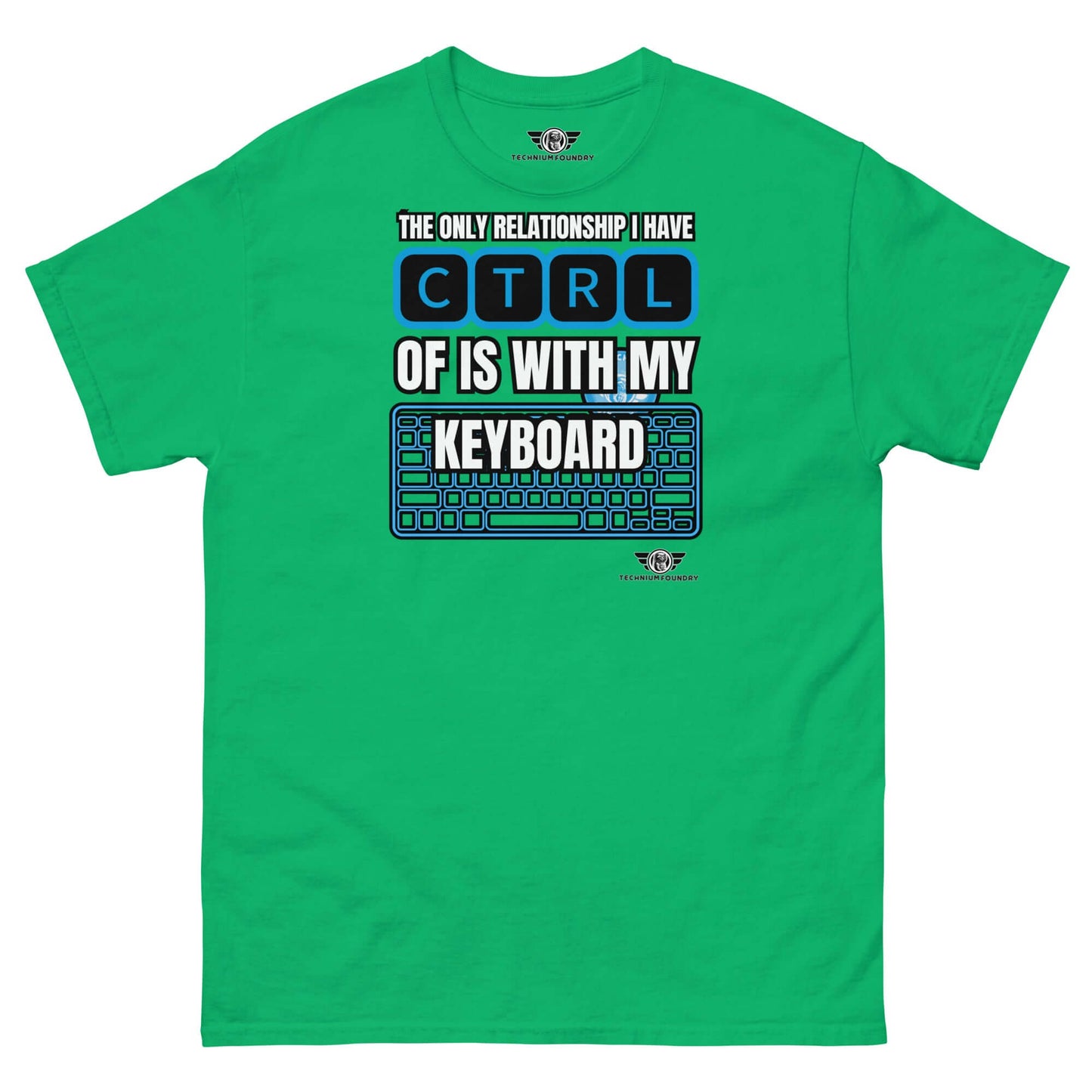 Unisex Heavy CTRL Relationship Cotton Tee Color: Irish Green T-Shirt Size: S Apparel & Accessories Technium Foundry