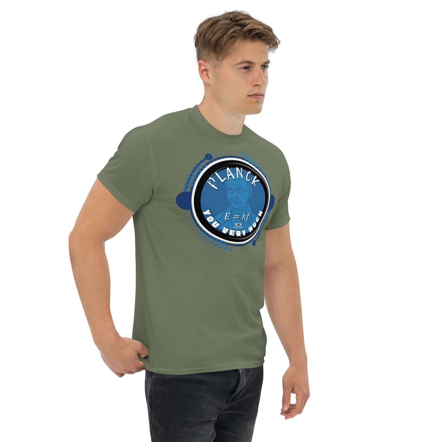 Planck You Very Much - Quantum Physics Gratitude T-Shirt | E=hf Energy Formula Humor Color: Black T-Shirt Size: S Apparel & Accessories Technium Foundry