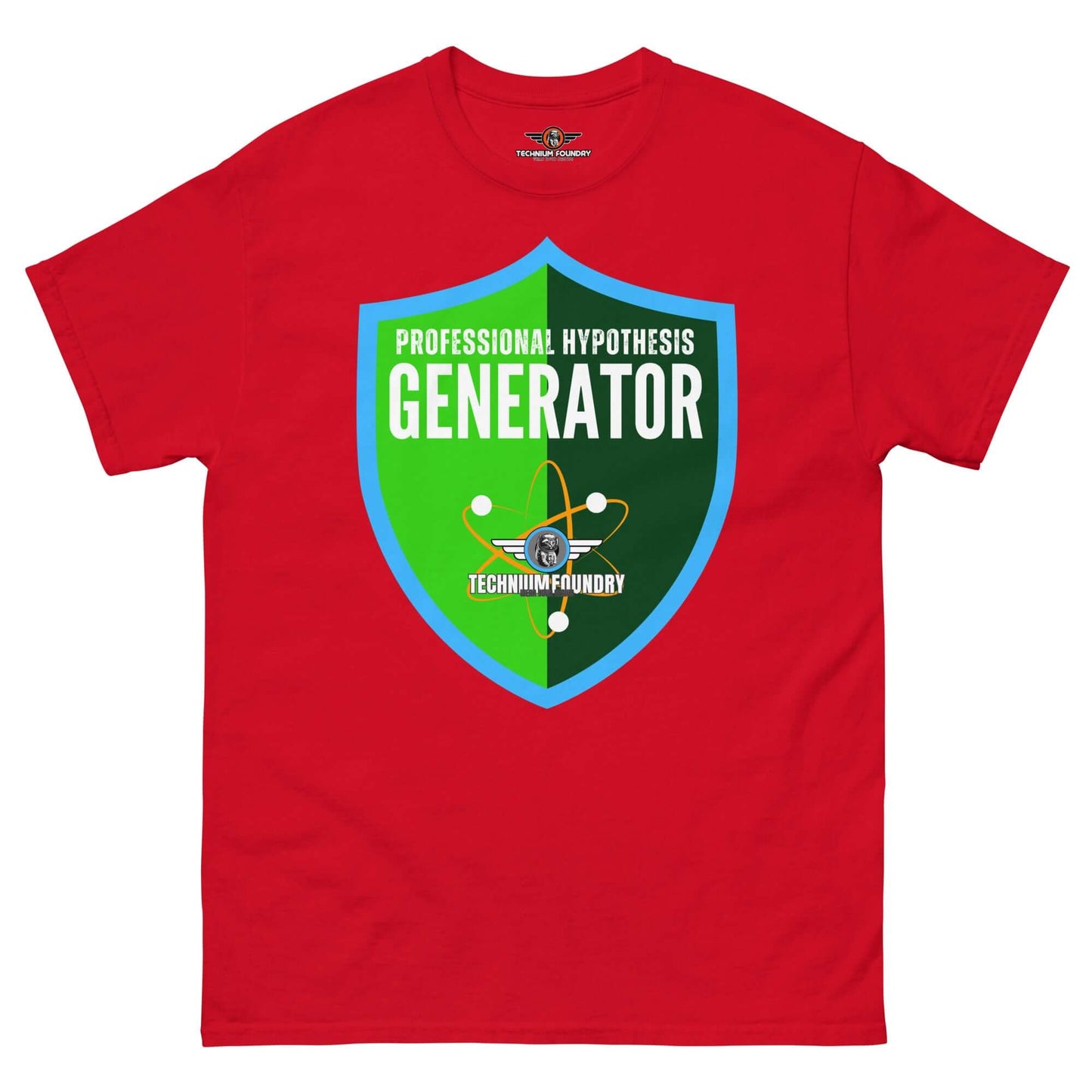 Professional Hypothesis Generator T-Shirt | Scientific Method Humor Color: Red T-Shirt Size: S Apparel & Accessories Technium Foundry