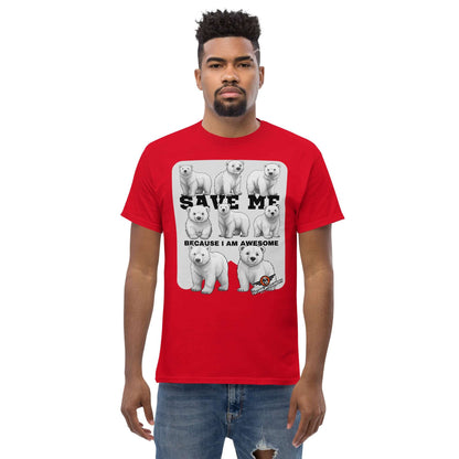 Save Polar Bears They're Awesome T-Shirt | Wildlife Color: Black T-Shirt Size: S Apparel & Accessories Technium Foundry