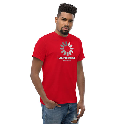 I Am Thinking About Biology Loading Screen T-Shirt | Science Process Humor Color: Red T-Shirt Size: S Apparel & Accessories Technium Foundry