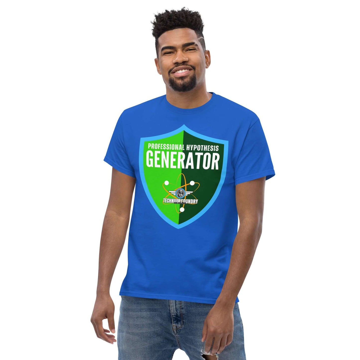 Professional Hypothesis Generator T-Shirt | Scientific Method Humor Color: Black T-Shirt Size: S Apparel & Accessories Technium Foundry