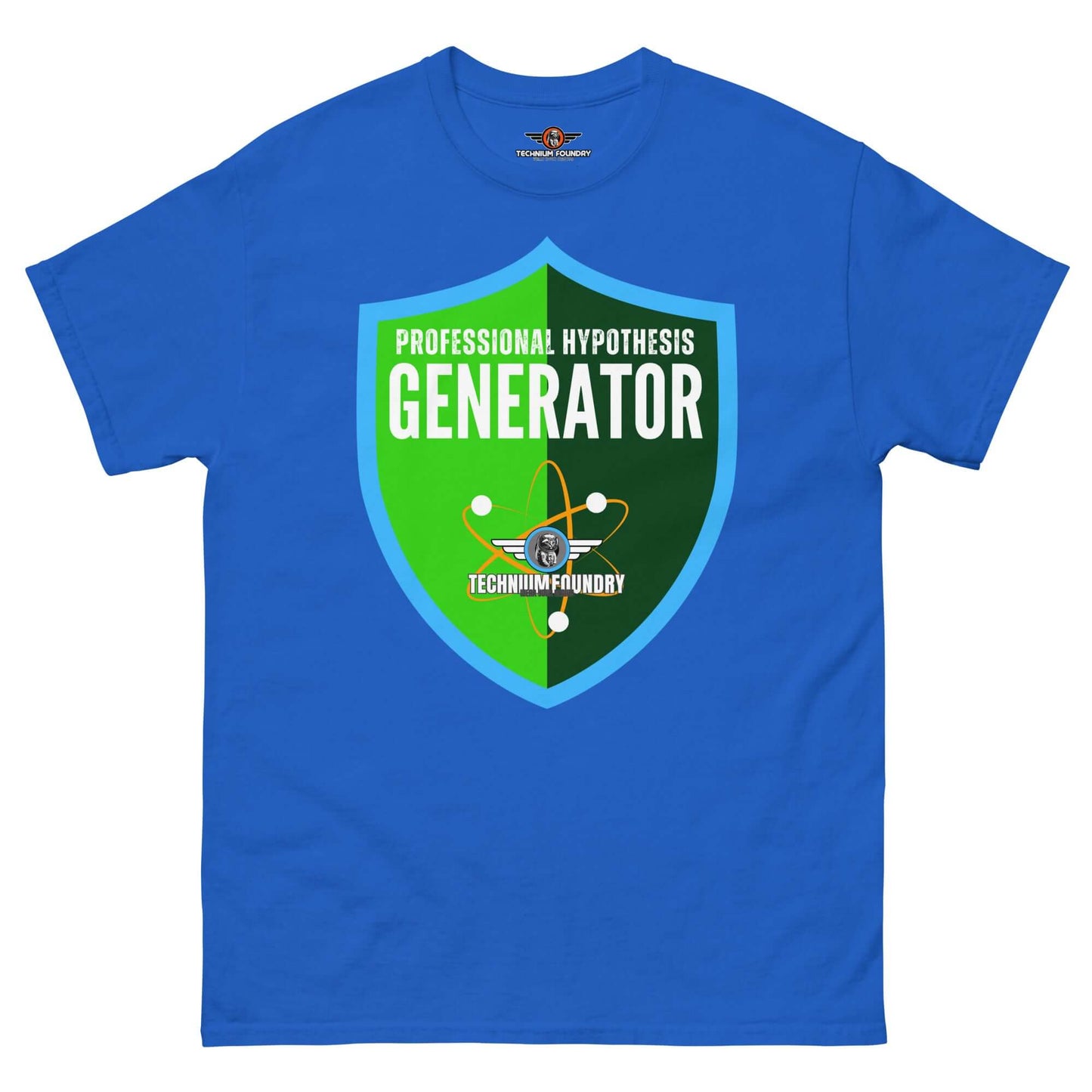 Professional Hypothesis Generator T-Shirt | Scientific Method Humor Color: Royal T-Shirt Size: S Apparel & Accessories Technium Foundry