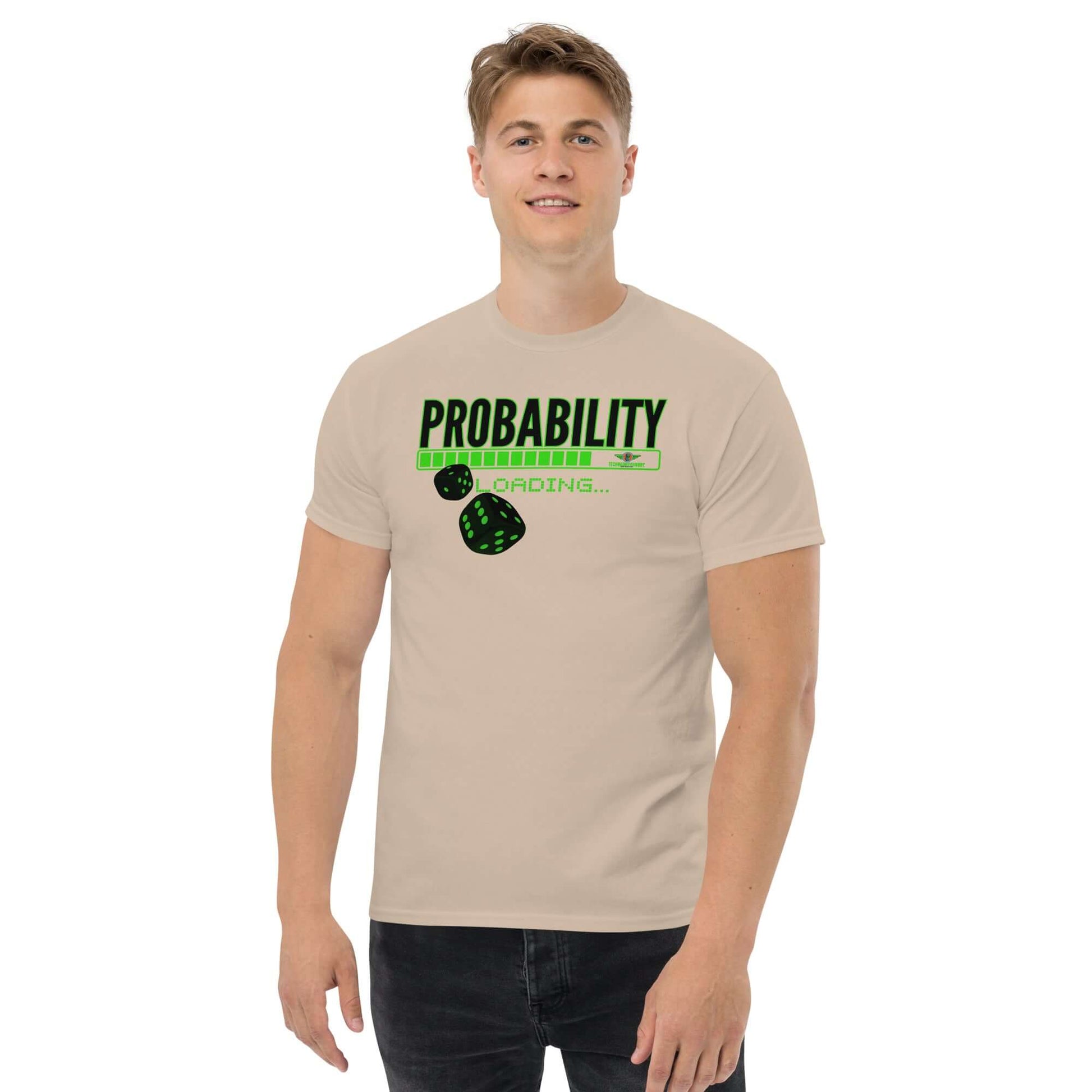 Unisex classic Probability Loading tee Color: Forest Green T-Shirt Size: S Apparel & Accessories Technium Foundry