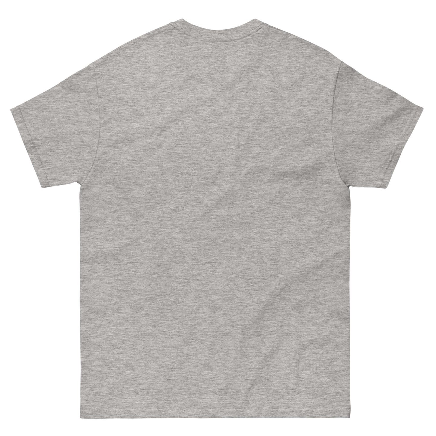 Back view of a plain gray T-shirt by Technium Foundry.