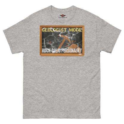 Geologist Mode: Rock-Solid Personality T-Shirt | Earth Humor Color: Sport Grey T-Shirt Size: S Apparel & Accessories Technium Foundry