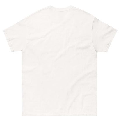 Back view of plain white t-shirt from Technium Foundry, emphasizing simplicity and comfort.