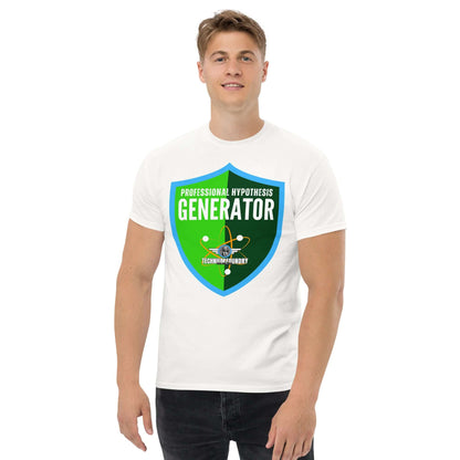 Professional Hypothesis Generator T-Shirt | Scientific Method Humor Color: Black T-Shirt Size: S Apparel & Accessories Technium Foundry