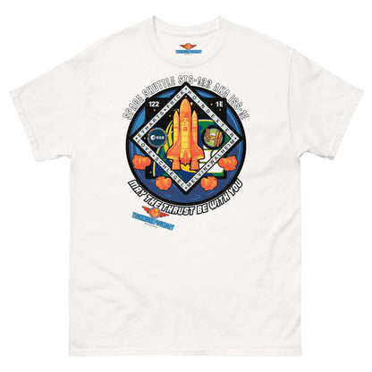 "May The Thrust Be With You Space Shuttle Tee - Sci-fi inspired NASA design from Technium Foundry's Science & Tech Apparel Collection"